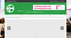 Desktop Screenshot of bdp-pharmaberater.de
